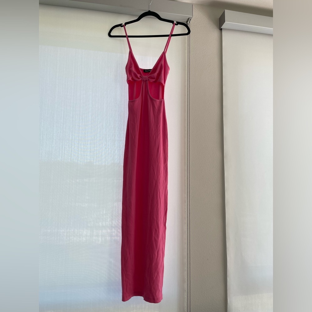 Lovely pink cut out maxi dress